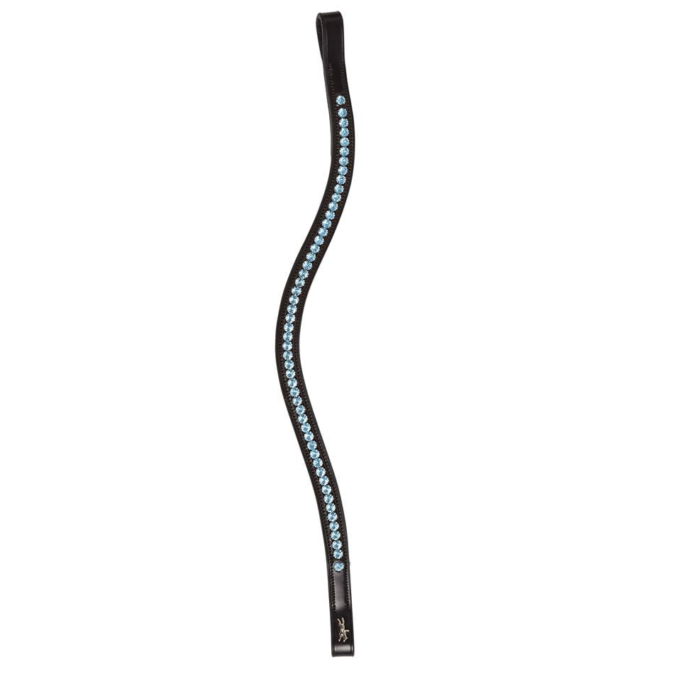 Schockemohle Browband Diamond Select black/light blue