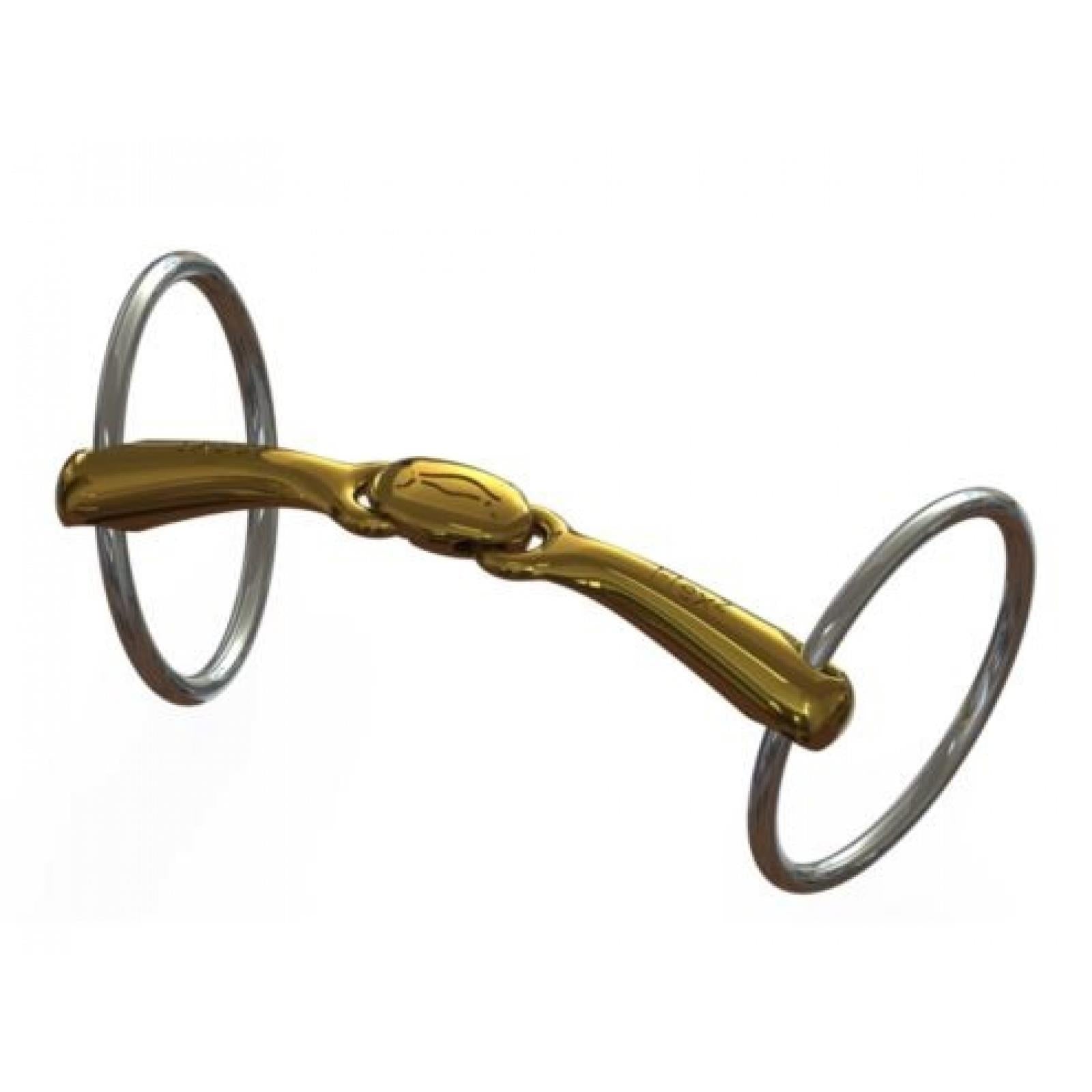 Neue Schule Turtle Top Horse Bit with Flex Loose Ring - Salox Mouthpiece, Stainless Steel Cheeks