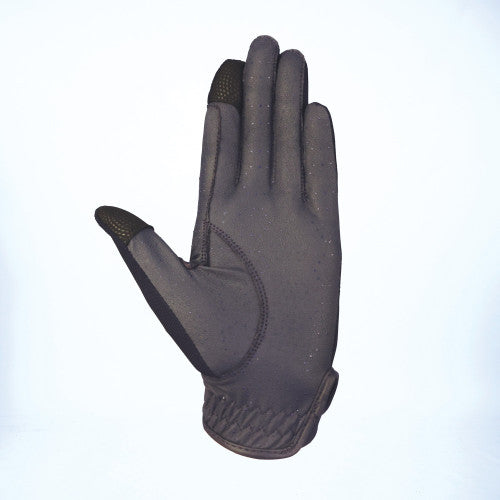 COLDSTREAM LINTLAW CoolMesh Riding Gloves Navy - Summer equestrian gloves, breathable, UV protective, touchscreen compatible