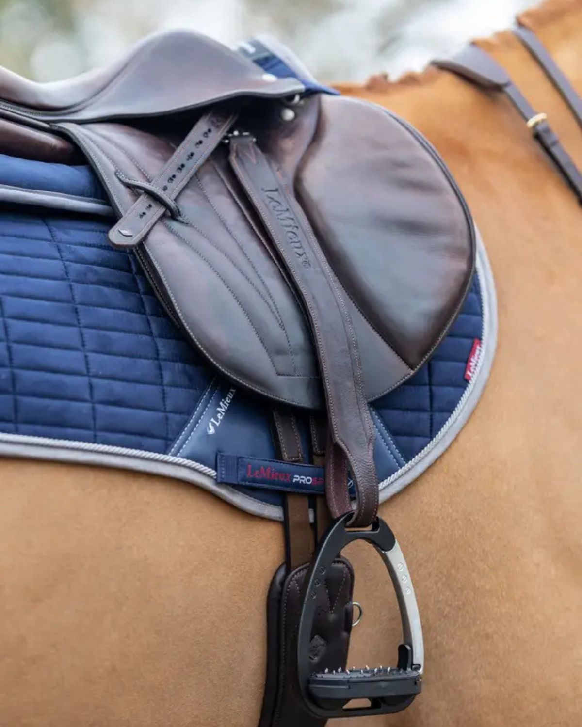 LeMieux Vector Pro Stirrup Leather Brown