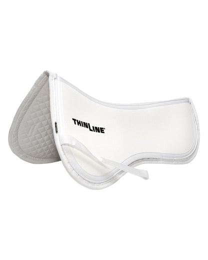 Thinline Trifecta Cotton Half Pad White: Horse Saddle Pad for Comfort and Protection