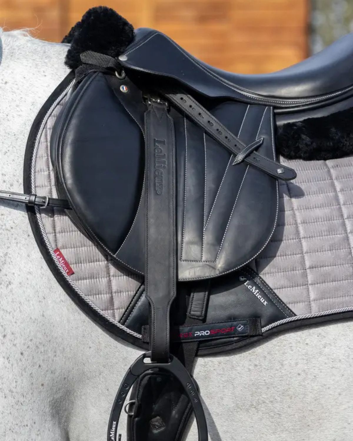 LeMieux Vector Pro Stirrup Leather Black