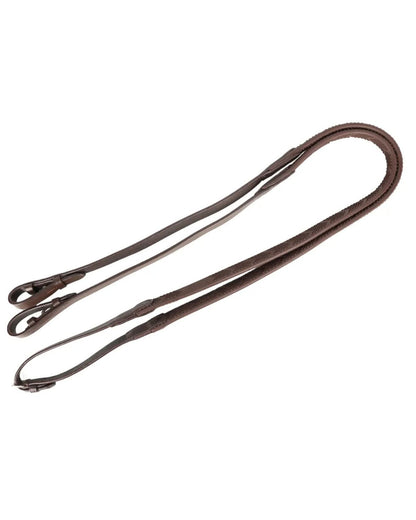 ProPresicce Bio Grip Reins by Hy Equestrian Brown - Horse Leatherwork Pony 48"