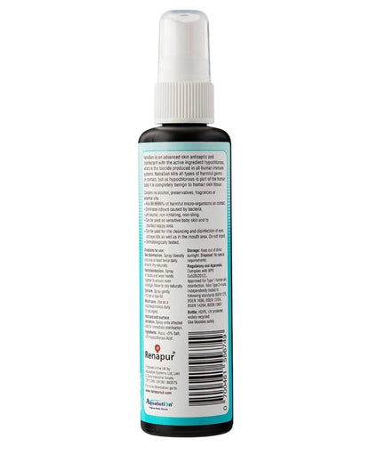 Renapur NatraSan Antiseptic Spray: Natural, Multi-Purpose Skin Disinfectant. Alcohol-Free, Gentle for Sensitive Skin