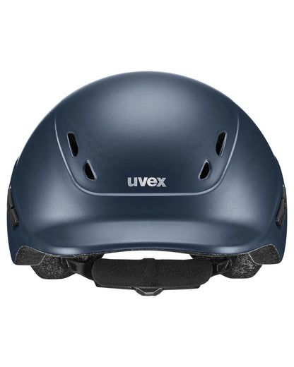 UVEX KIDDOX Junior Helmet - Navy Blue Riding Safety Helmet for Kids | Equiflair