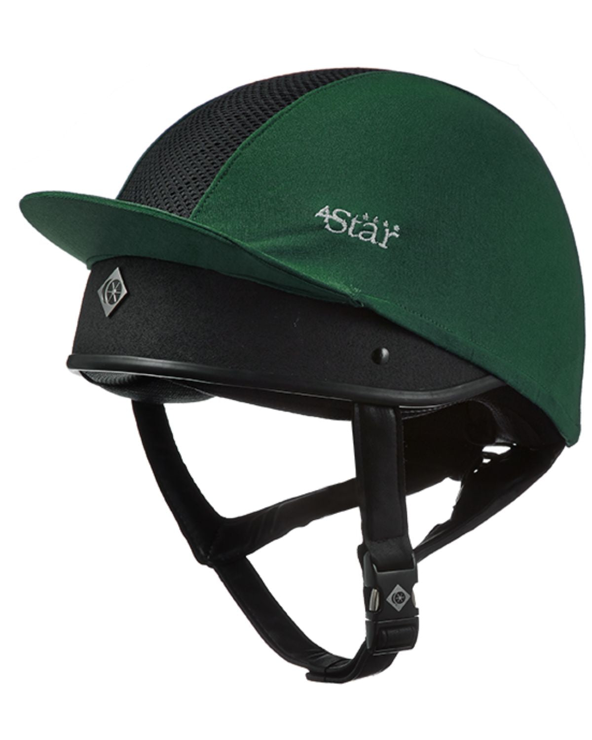 Charles Owen 4 Star Hunter Green Vented Horse Riding Helmet