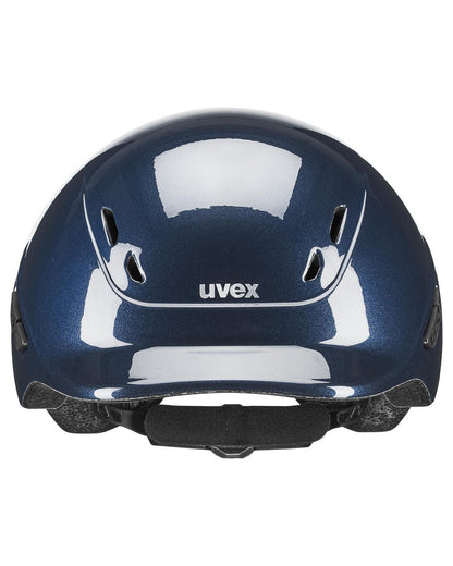 UVEX KIDDOX Flower Junior Helmet - Navy Shiny - Buy Now! Kids Riding Helmet
