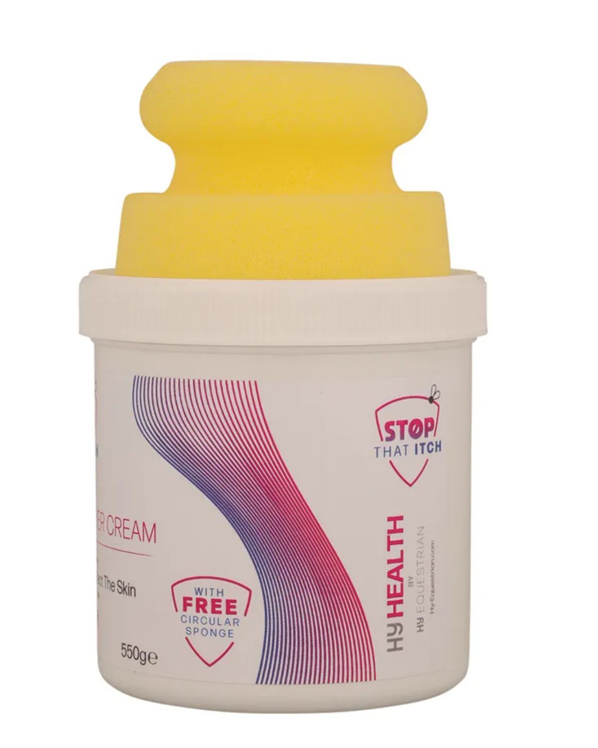 HyHEALTH STOP THAT ITCH! Protective Barrier Cream with Circular Sponge by Hy Equestrian