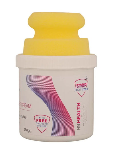 HyHEALTH STOP THAT ITCH! Protective Barrier Cream with Circular Sponge by Hy Equestrian