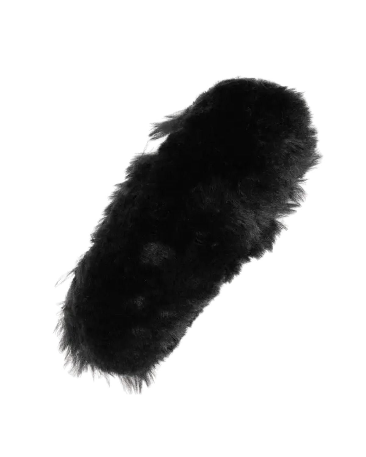 LEMIEUX SIMUWOOL Chin/Noseband Guard (Black) for Horses | Faux Lambswool Comfort & Protection