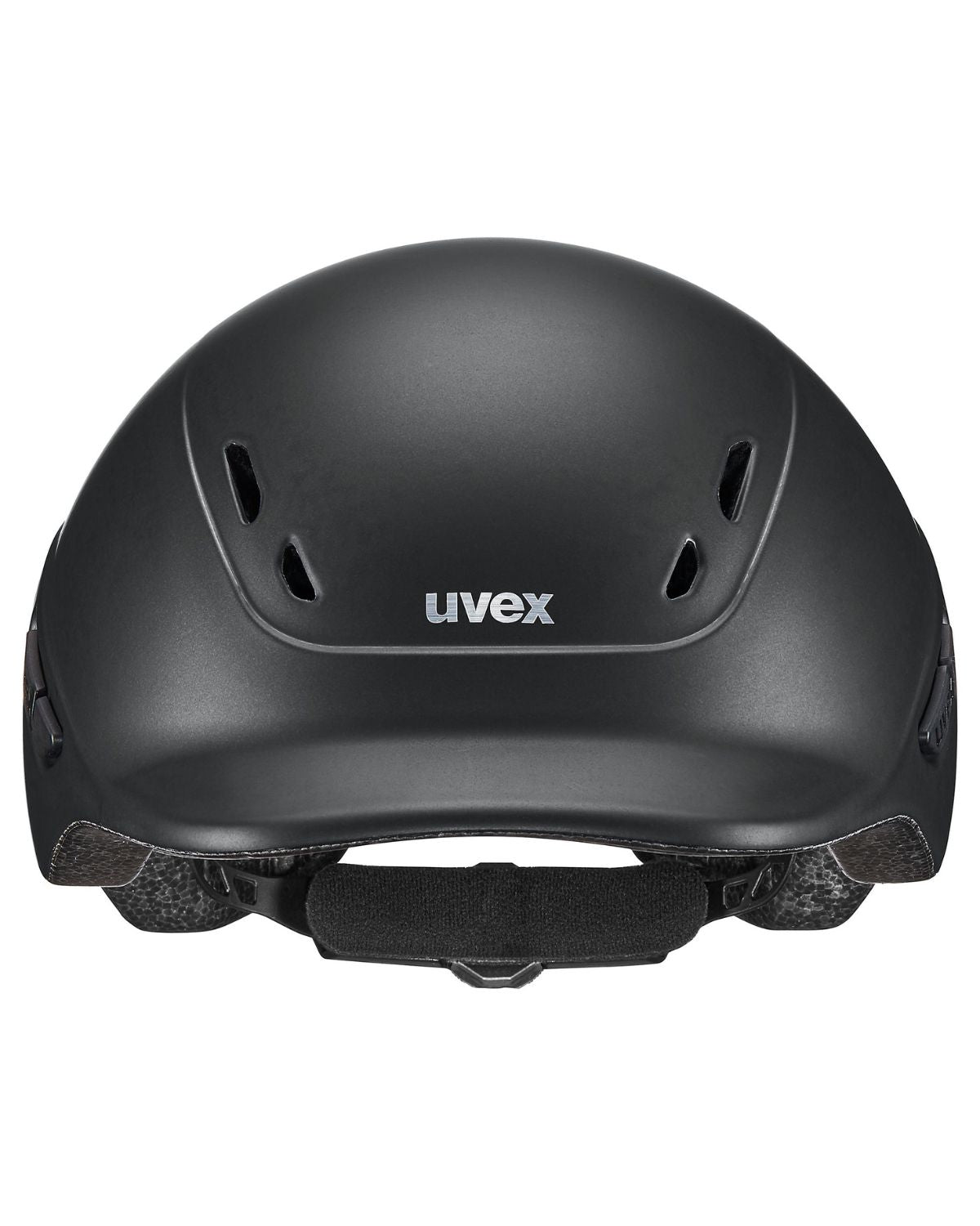 UVEX KIDDOX Junior Riding Helmet - Black Matt finish. Adjustable youth helmet for biking and sports.