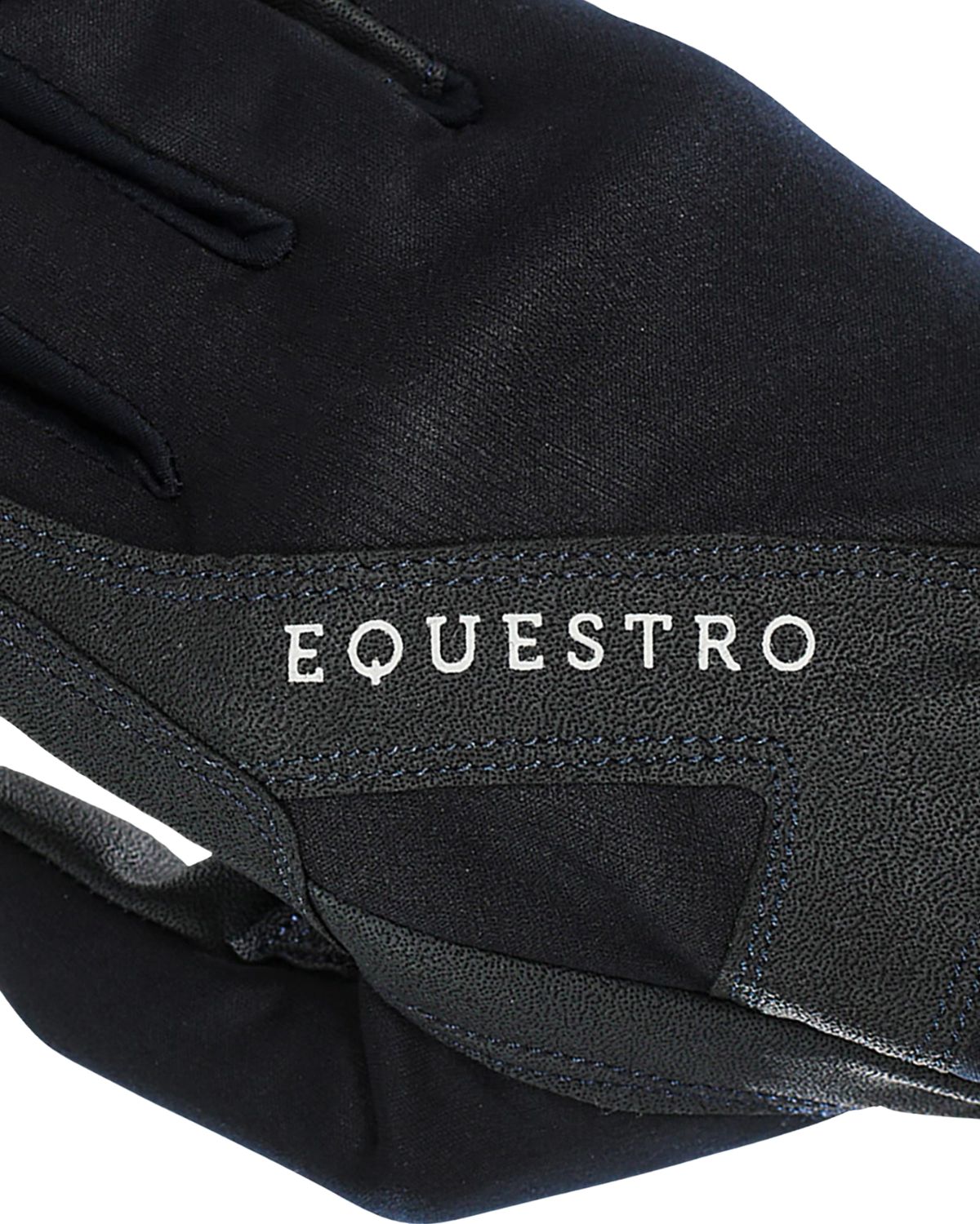 Equestro Technical Fabric Gloves With Fleece Lining Navy