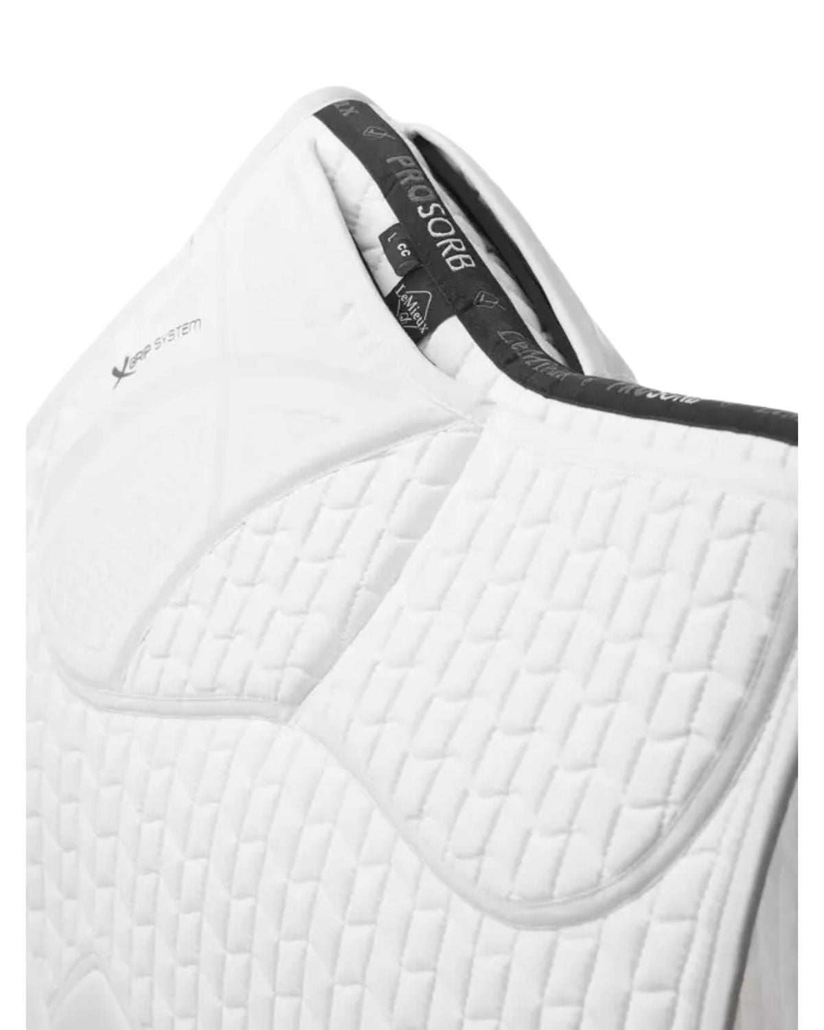 LeMieux ProSorb Plain White 2 Pocket Close Contact Saddle Pad: Premium Equestrian Comfort & Performance