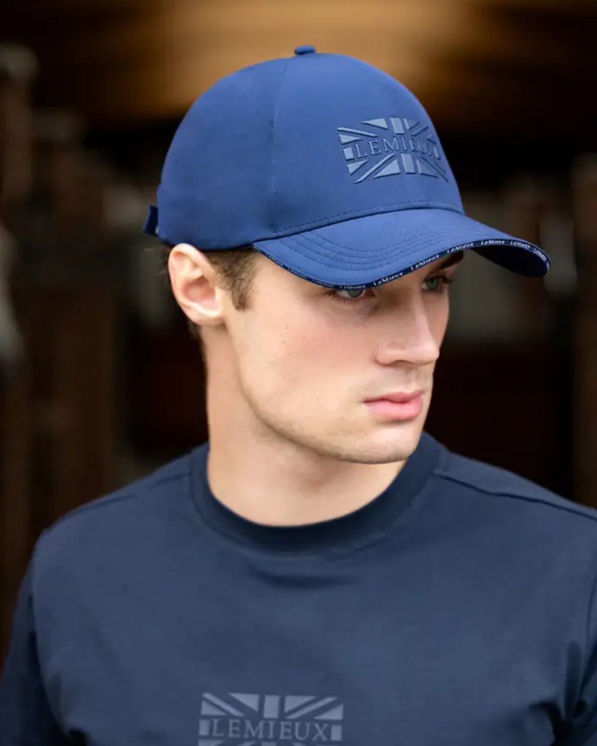 LeMieux Union Jack Baseball Cap Navy Equiflair, Union Jack Cap, Navy Baseball Cap, Lemieux Cap, Adjustable Hat, Ponytail slot, Soft Shell