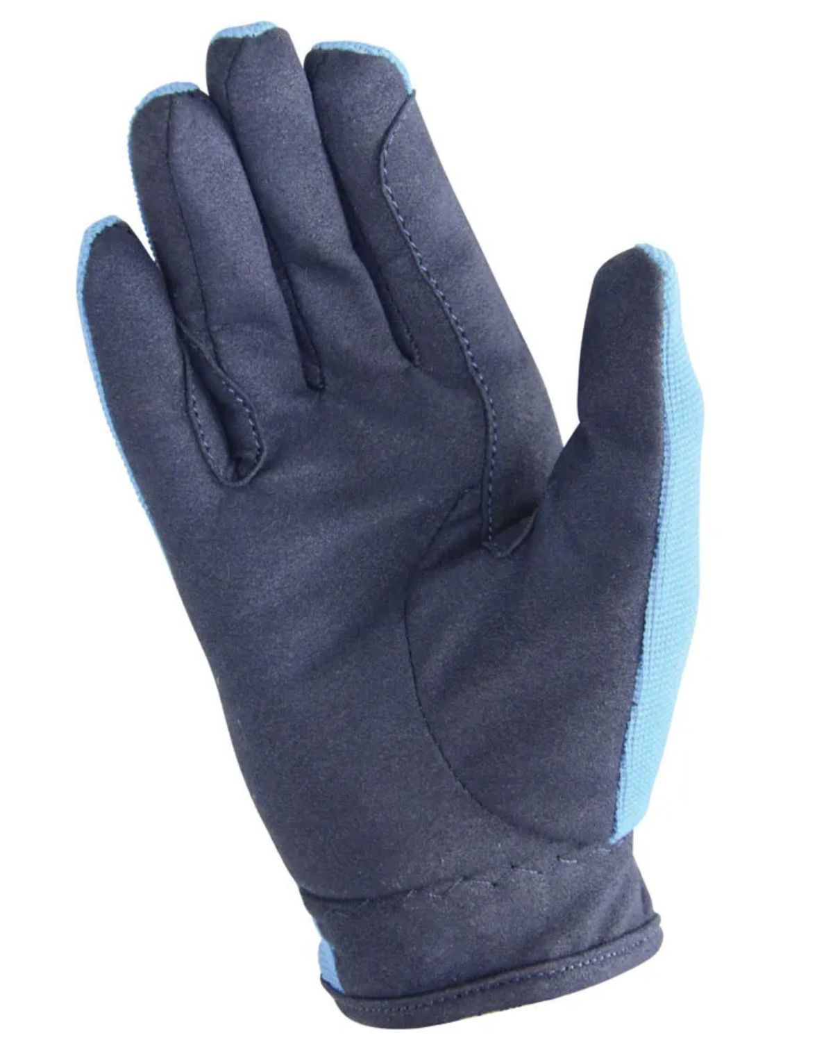 Hy Equestrian Every Day Two Tone Riding Glovess - Navy/Sky Blue