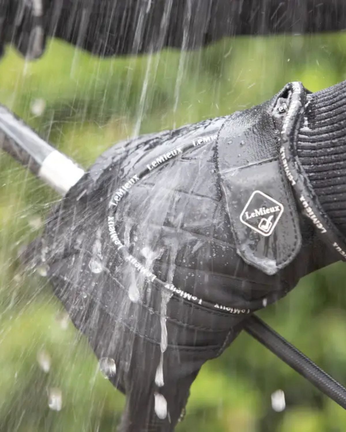 LEMIEUX Waterproof Lite Gloves Black: Equestrian Riding Gloves for Rain Protection