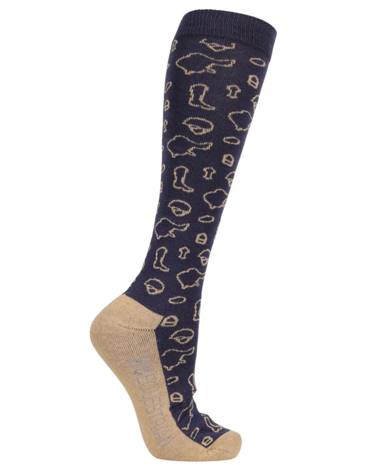 Hy Equestrian Elevate Country Socks (Pack of 2) Navy/Fossil
