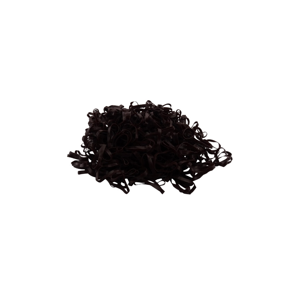 Brown Silicone Plaiting Bands - Equestrian Hair Elastics for Braiding