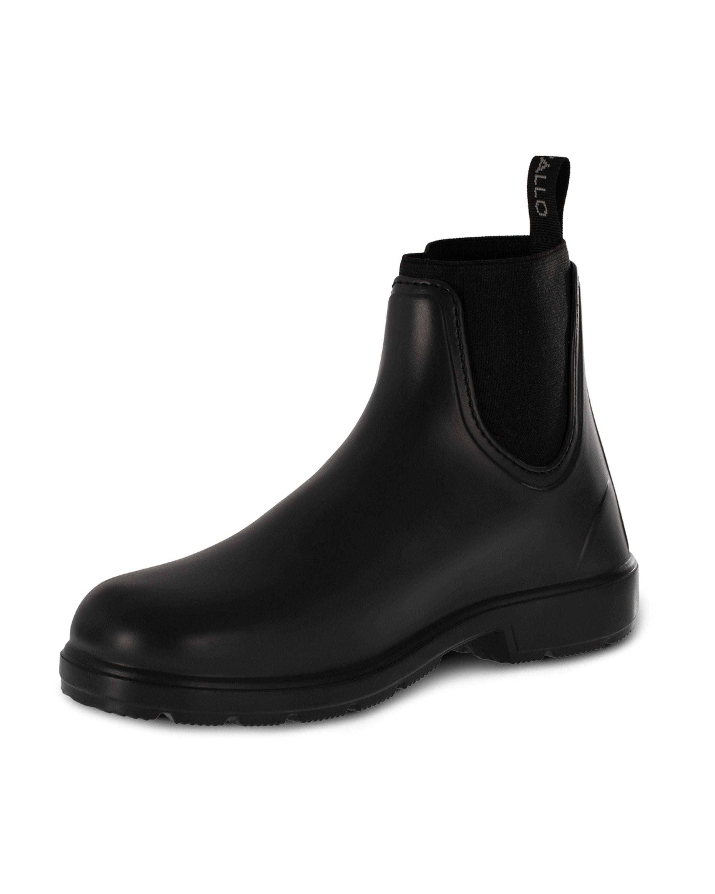 Acavallo Piuma Rubber Jodhpur Boots Black