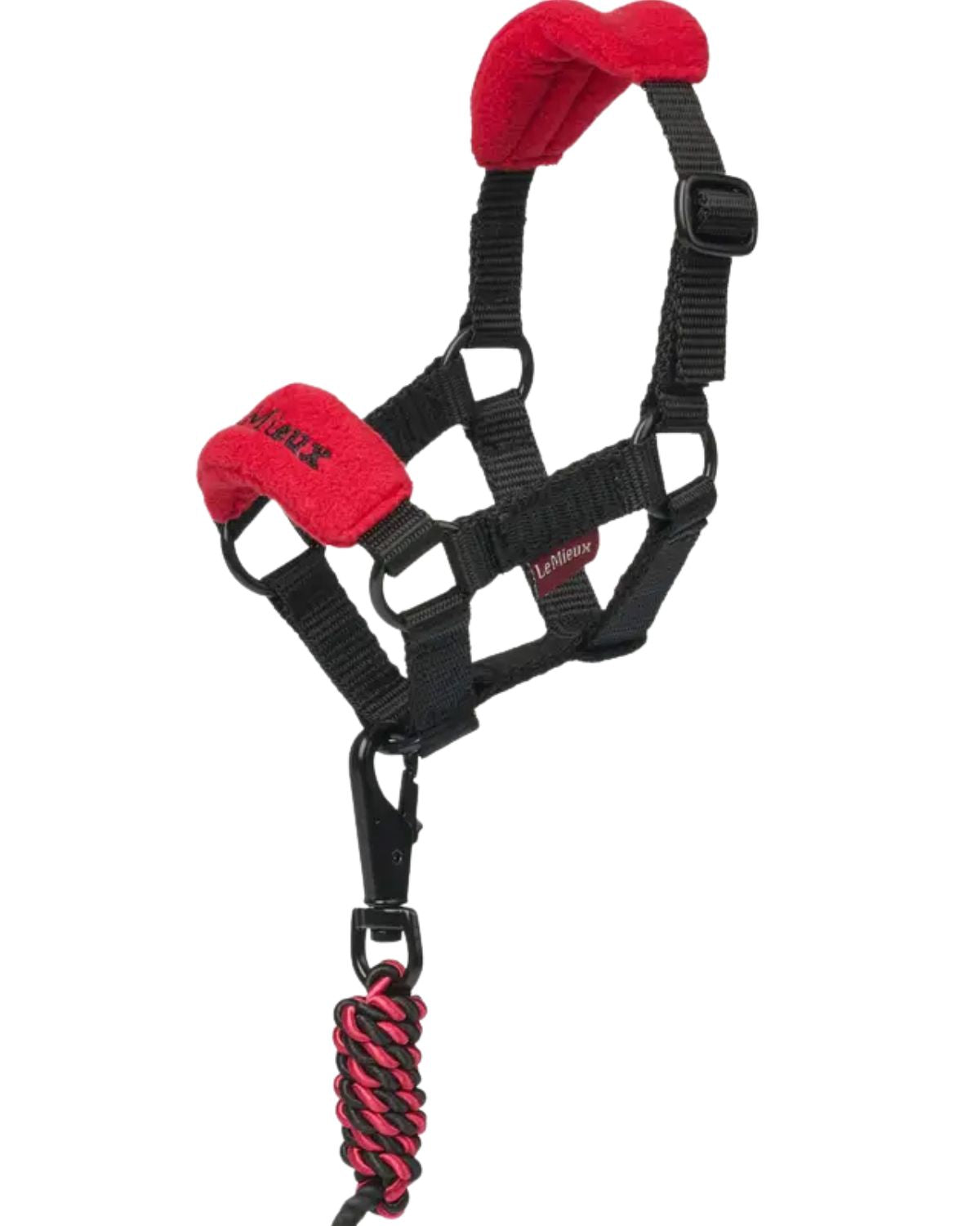 LEMIEUX TOY PONY VOGUE HEADCOLLAR & LEADROPE CHILLI: Miniature Horse Halter & Lead for Toy Ponies - Red & Black