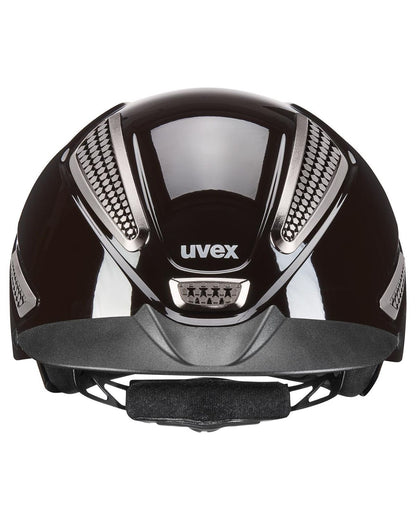 UVEX PERFEXXION III Shiny Riding Helmet - Mocca Equestrian Helmet for Riders | Hybrid Design, Safety Gear