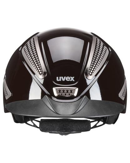UVEX Perfexxion III Shiny Riding Helmet - Mocca | Equiflair - Hybrid Equestrian Helmet