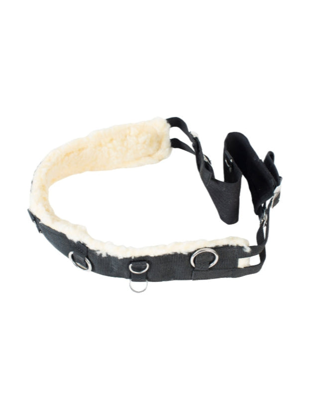 Equiflair CAMEO DELUXE Breaking Roller: Black horse training aid with soft padding, durable for equine breaking.