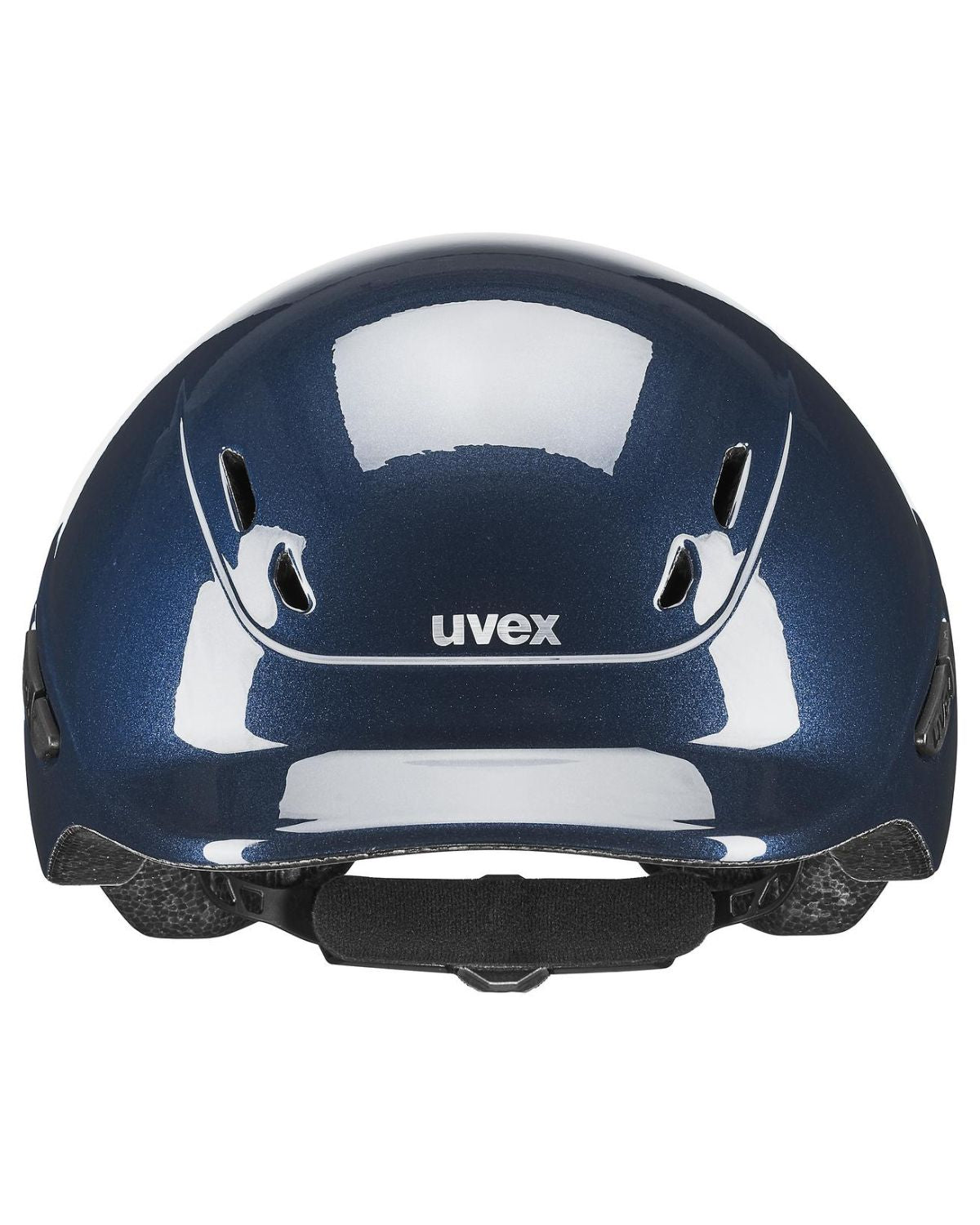 UVEX KIDDOX Shiny Junior Riding Helmet - Navy, Adjustable, Stylish Protective Kids Helmet