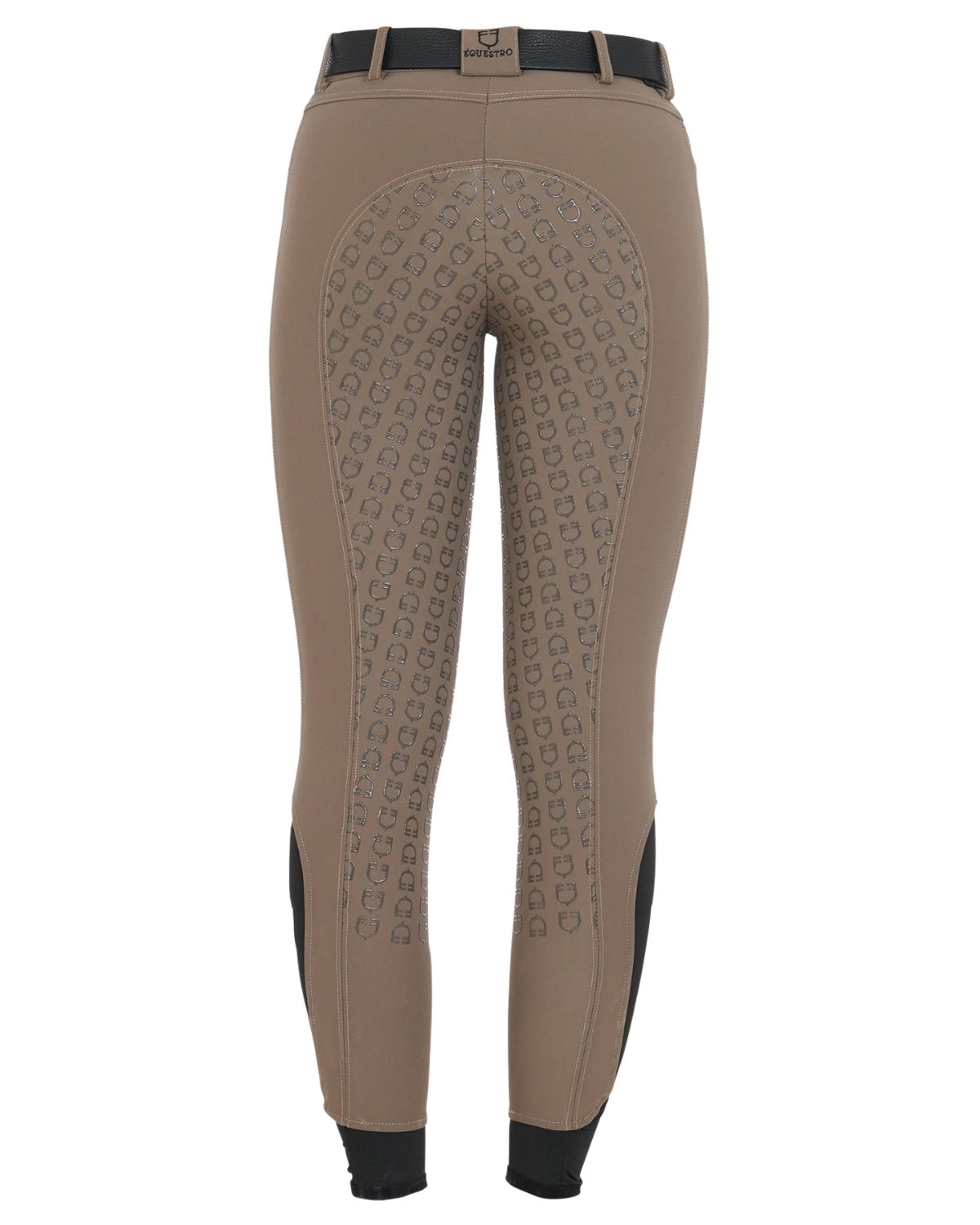 Equestro Women's Full Grip Slim Fit Breeches Walnut