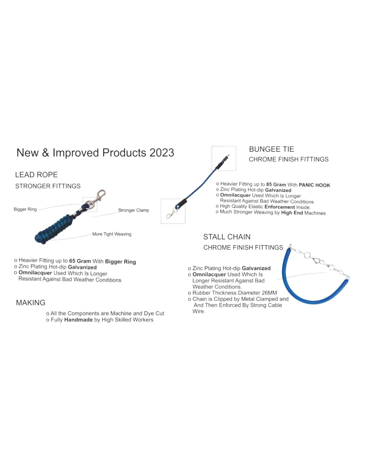 Equiflair Equine Supplies: Lead Ropes, Bungee Ties & Stall Chains - Durable & Weather Resistant