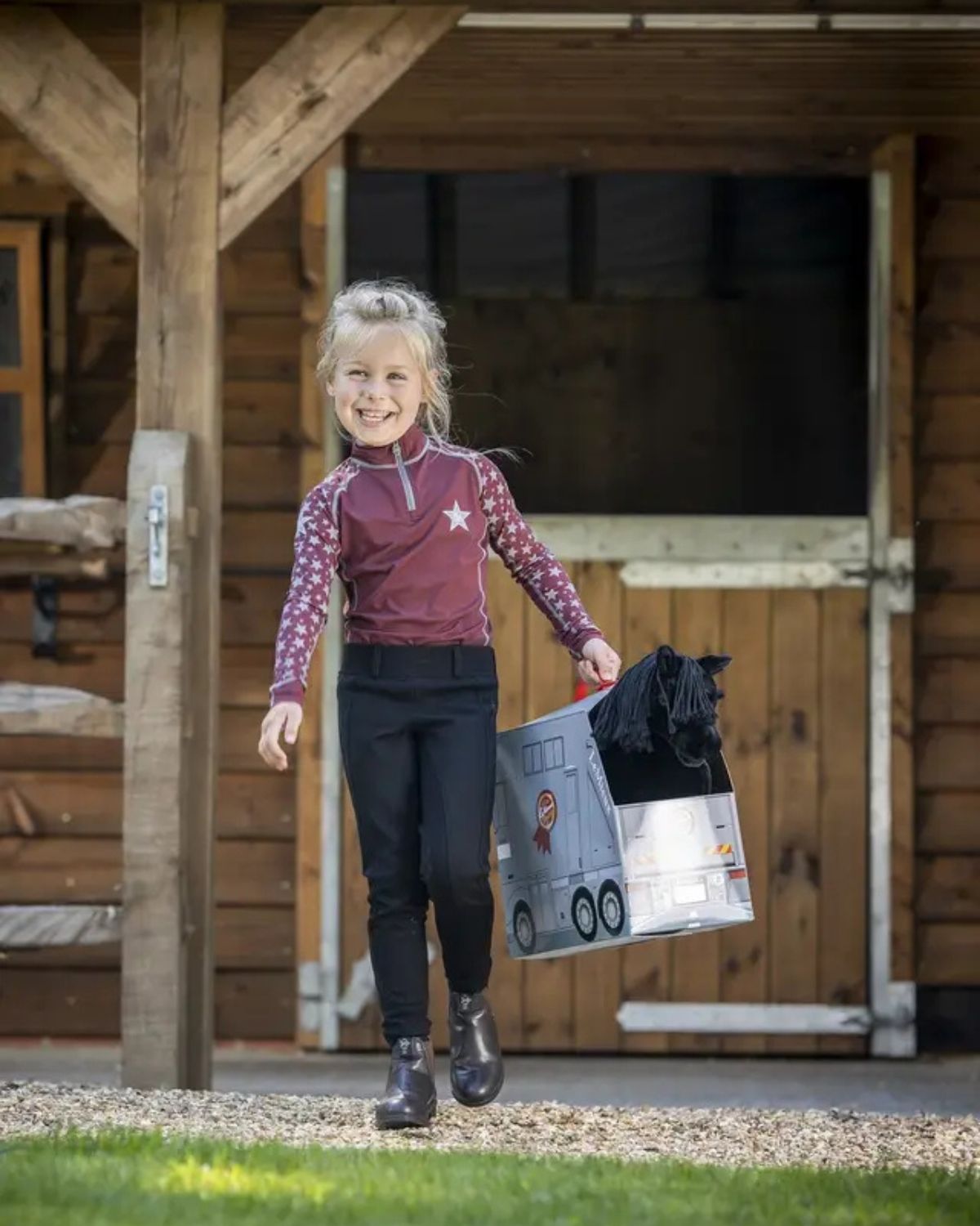 LEMIEUX TOY PONY REVERSIBLE CARRY CASE | Equiflair | Girl with Toy Horse | Horse Accessory | Playtime Fun