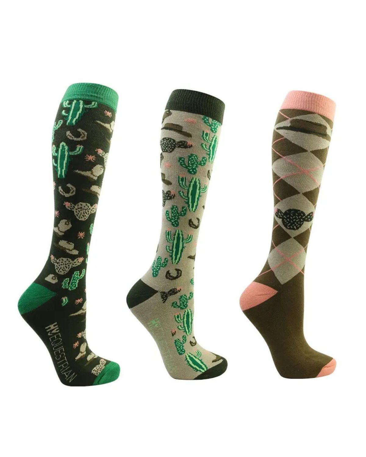 Hy Equestrian Wild Wild West Socks Pack of Insense/Hazel - Riding Socks Clothing location-31143526467-outofstock