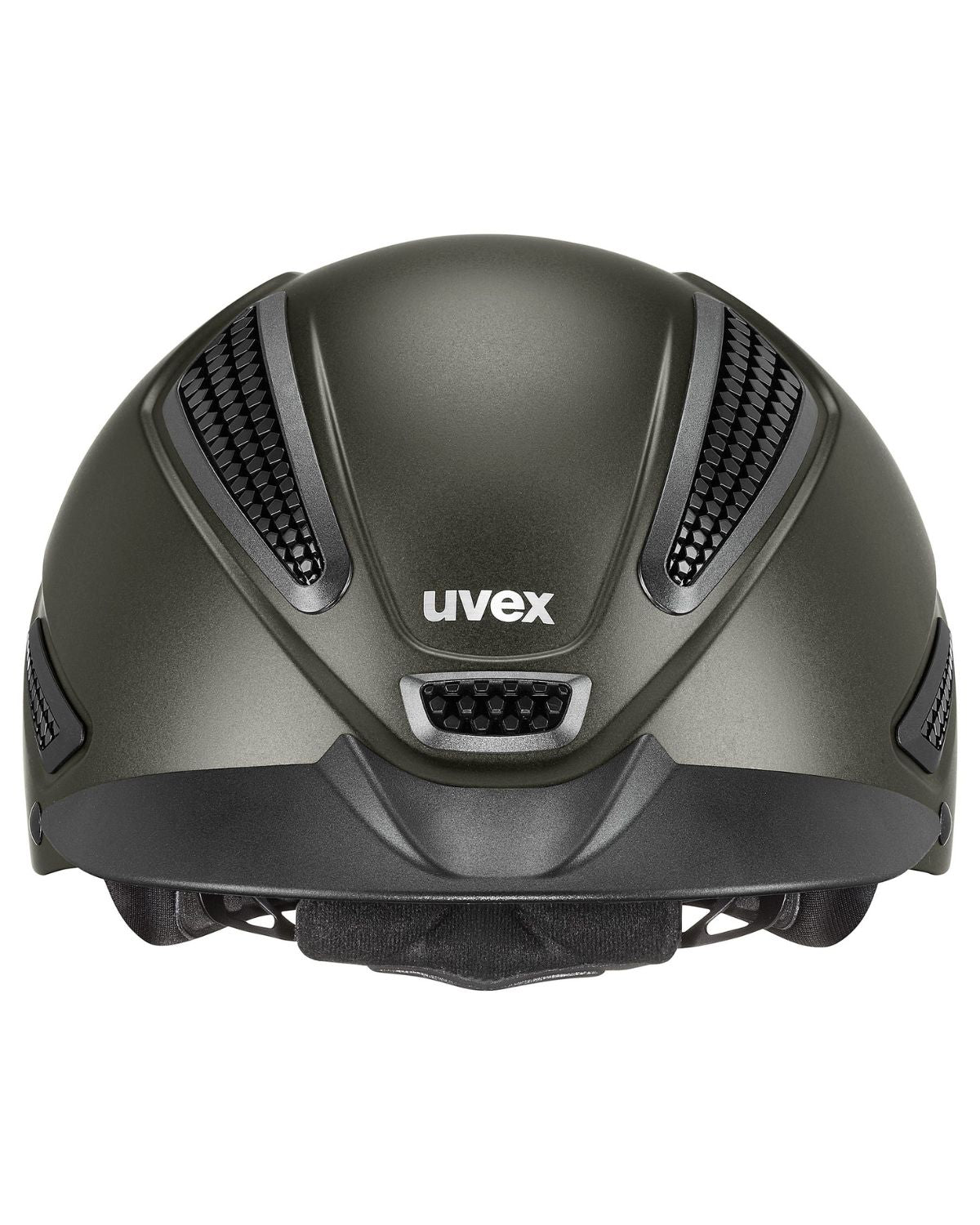 UVEX Perfexxion III Olive Matt Riding Helmet | Hybrid Safety Helmet | Equiflair