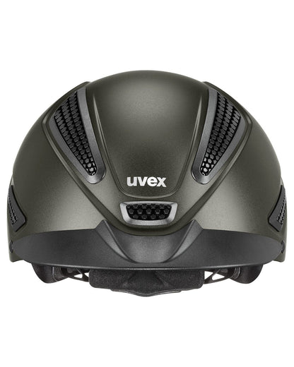 UVEX Perfexxion III Olive Matt Riding Helmet | Hybrid Safety Helmet | Equiflair