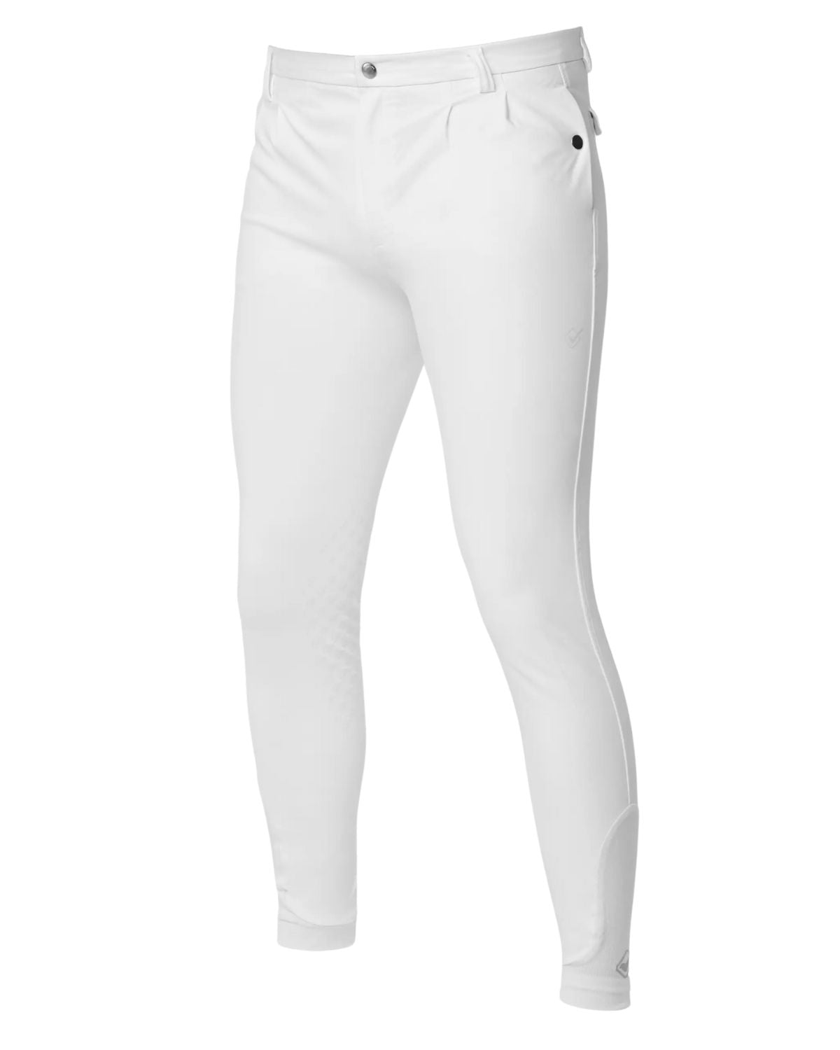 LeMieux Men's Elite Classic Pleated Breech - White Riding Pants | Equiflair