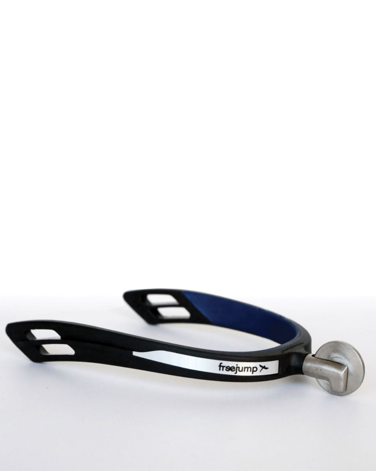 FREEJUMP SPUR'ONE equestrian spurs, Black/Pearl Blue riding spurs - premium horse riding equipment
