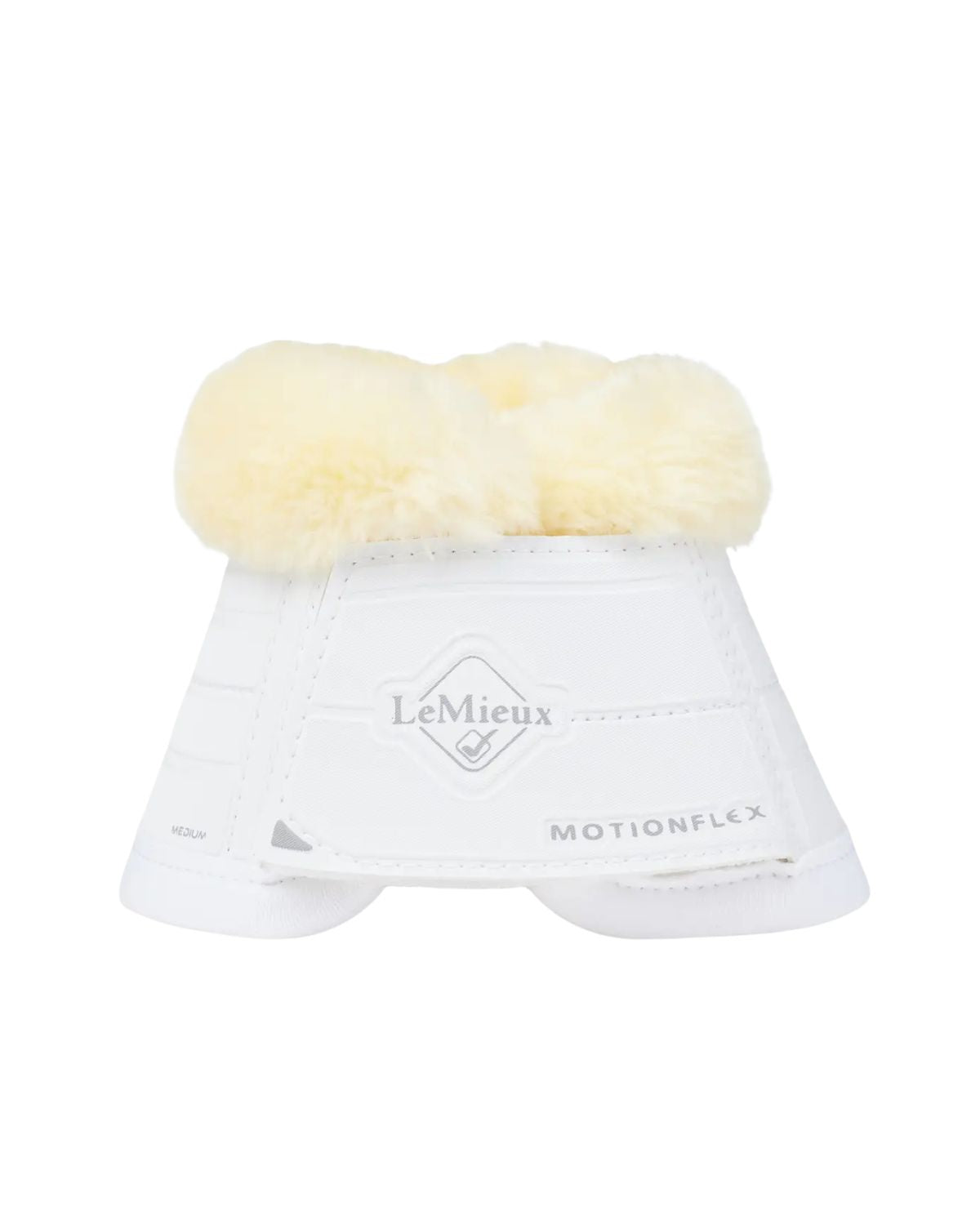 LeMieux Motionflex Over Reach Boot with Fleece Edge White/Natural