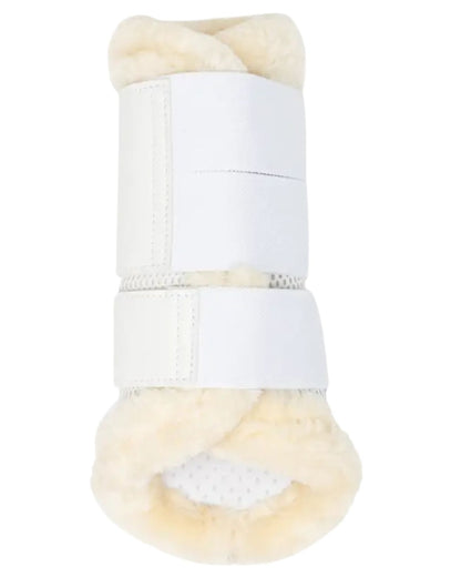 LeMieux Fleece Edged Mesh Brushing Boots White