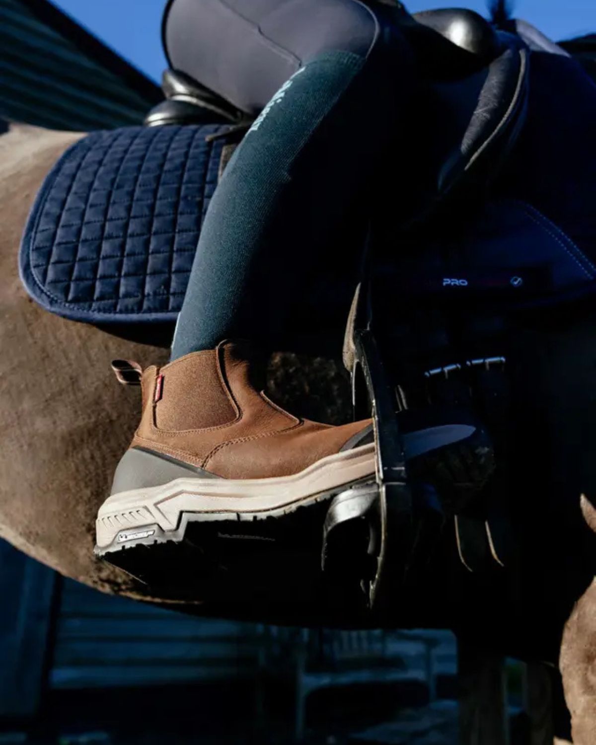 Lemieux Trex Waterproof Chelsea Boots Brown - Equestrian Riding Boots for Women. Durable, Waterproof Brown Leather Boot. 