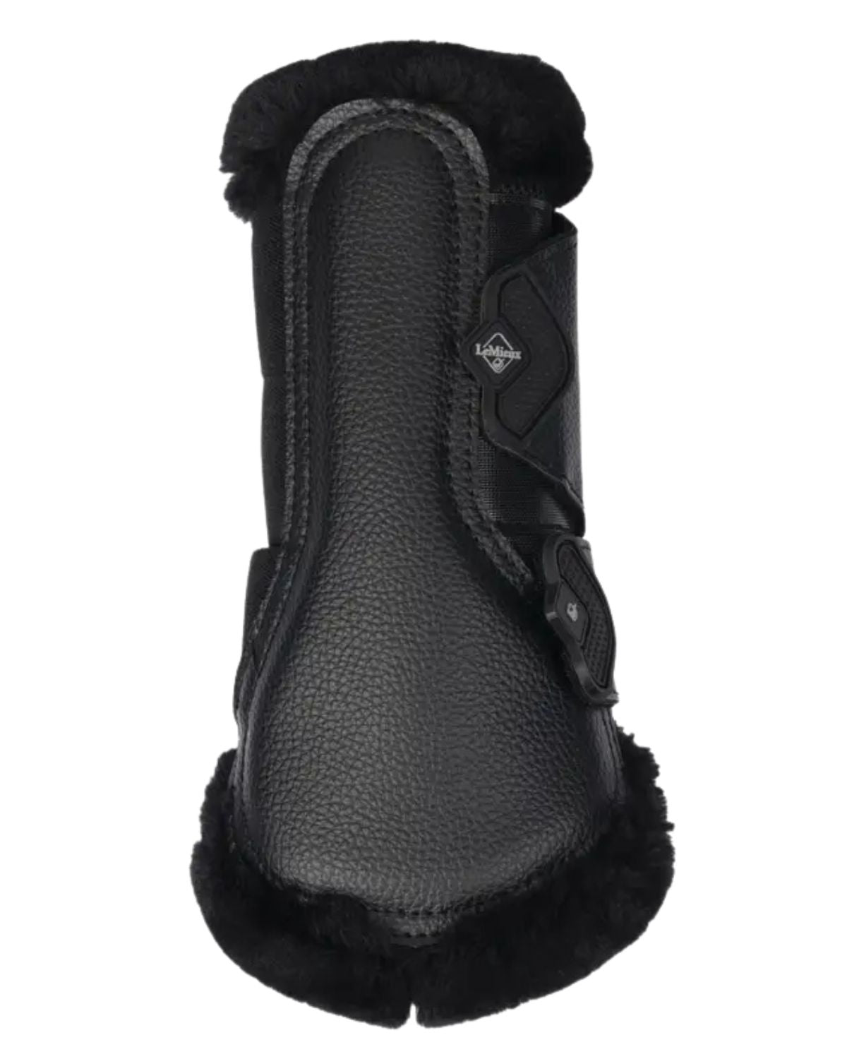 LeMieux Fleece Edged Mesh Brushing Boots Black