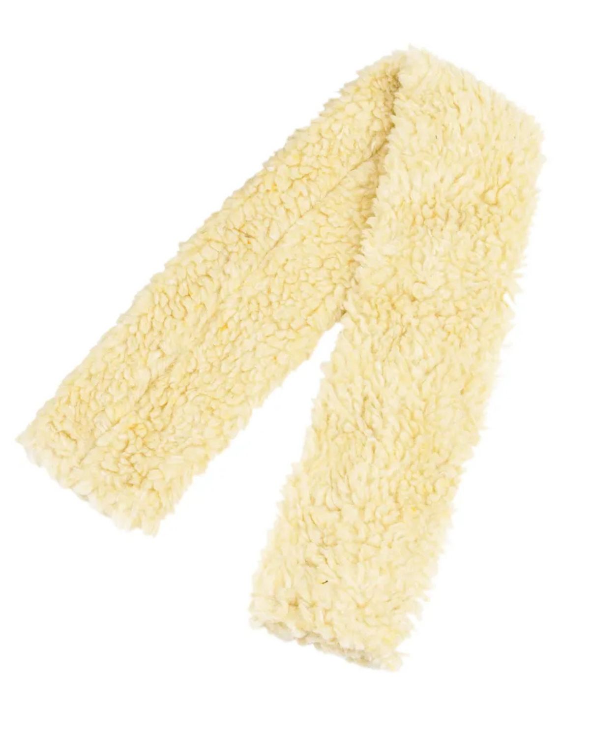 Hy Equestrian Fur Fabric Girth Sleeve Cream