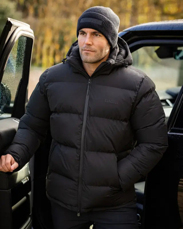 LeMieux Men's Black Beanie: Stylish Winter Hat for Men