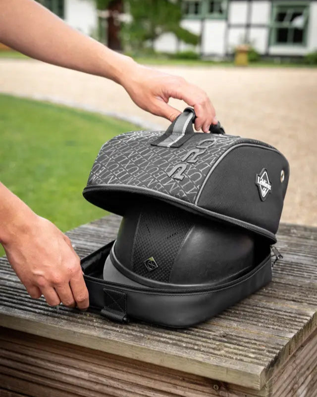LeMieux Elite Pro Hat Box Black: Equestrian Riding Helmet Case Unveiled, Safety & Style in One. #LeMieux #Equestrian