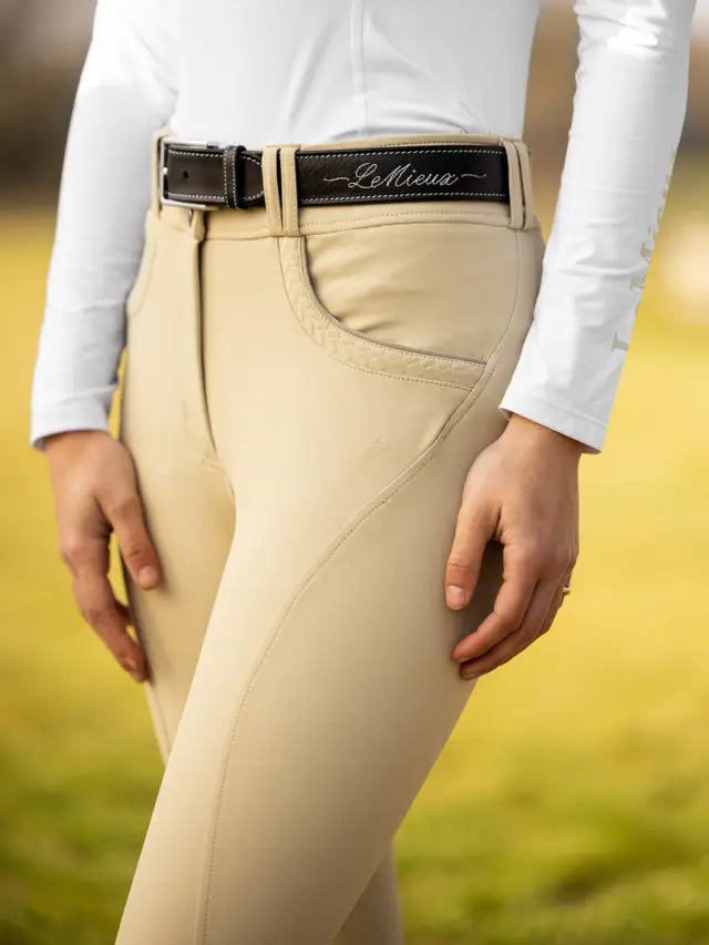 LeMieux LeMieux Amara II Breech Knee Grip Beige