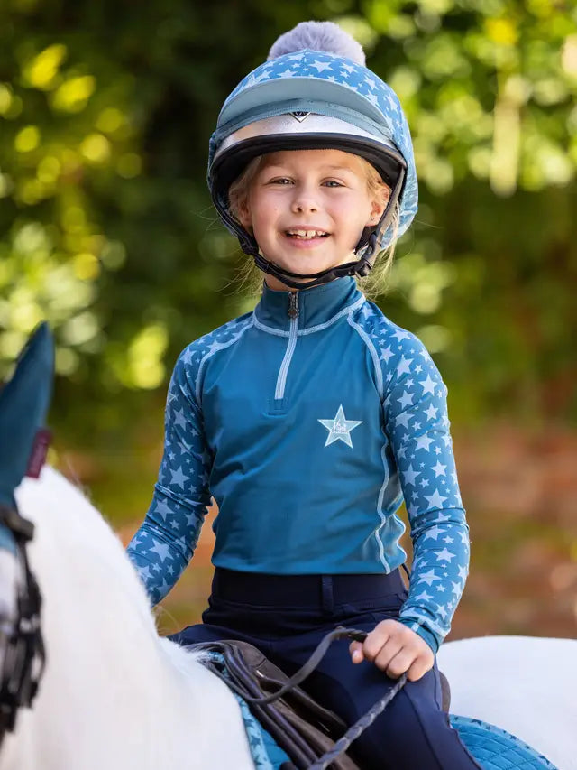 LEMIEUX MINI BASE LAYER MARINE | Child Equestrian Riding Gear by Equiflair | Horse Riding