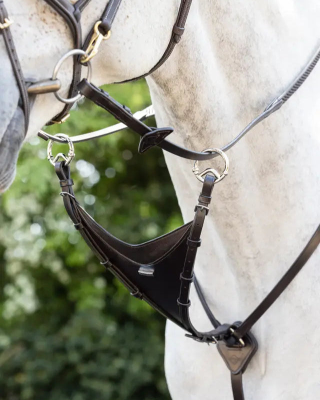 LeMieux Kudos Bib Martingale Attachment Brown/Silver