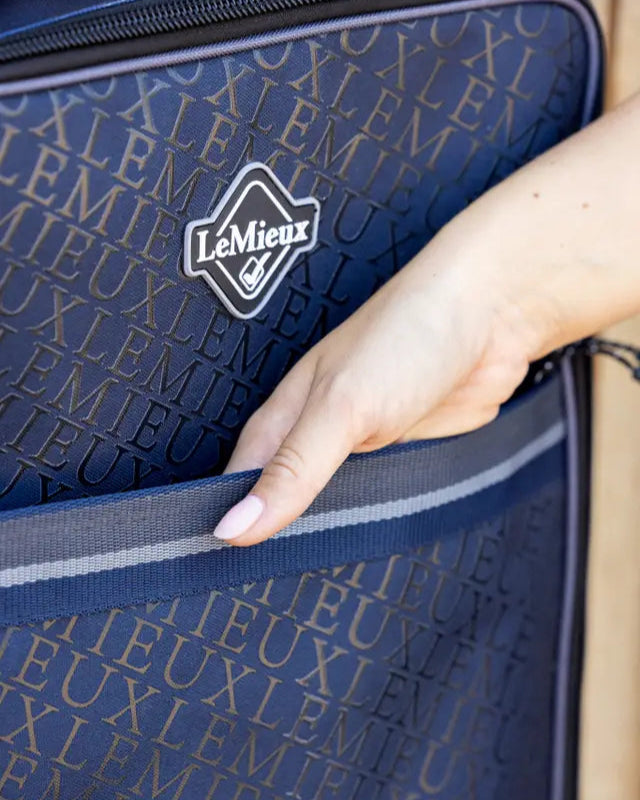 LeMieux Elite Pro Bridle Bag Navy: Waterproof Equestrian Tack Bag with Hanging Compartment & Grab Handle