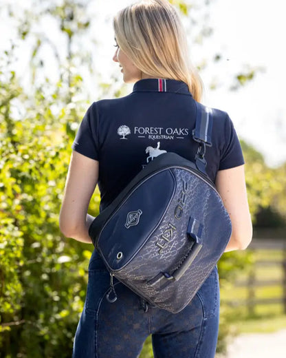 LeMieux Elite Pro Hat Box Navy Equestrian Riding Gear - Waterproof Hat Storage by Equiflair