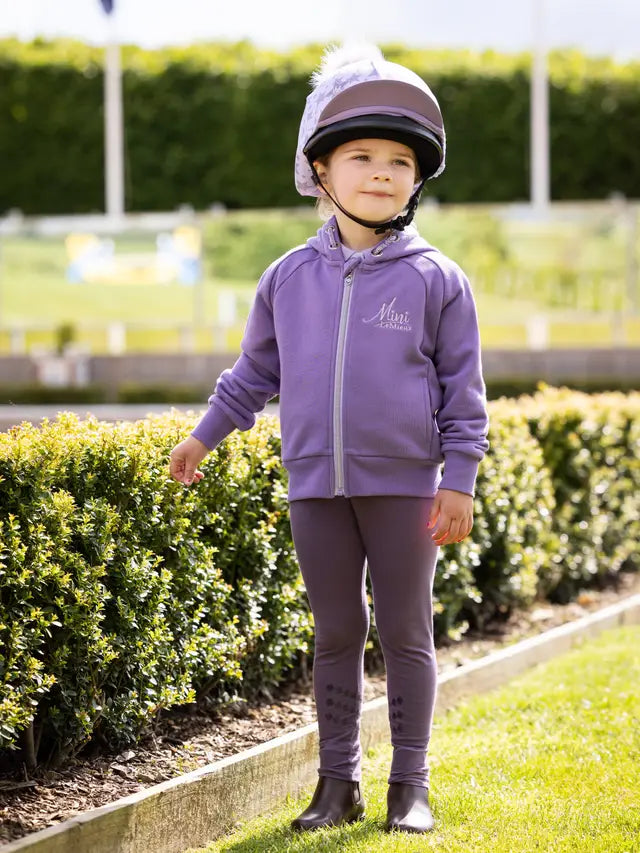 Lemieux Mini Lily Iris Riding Hoodie: Young Girl in Equestrian Gear