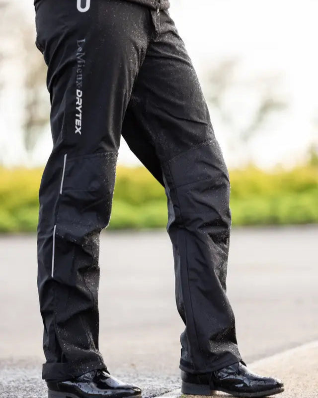 LeMieux DryTex Stormwear Waterproof Trousers: Equestrian Riding Gear for Wet Weather Protection.